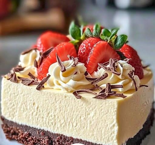 Chocolate Crust with Vanilla Cheesecake 1