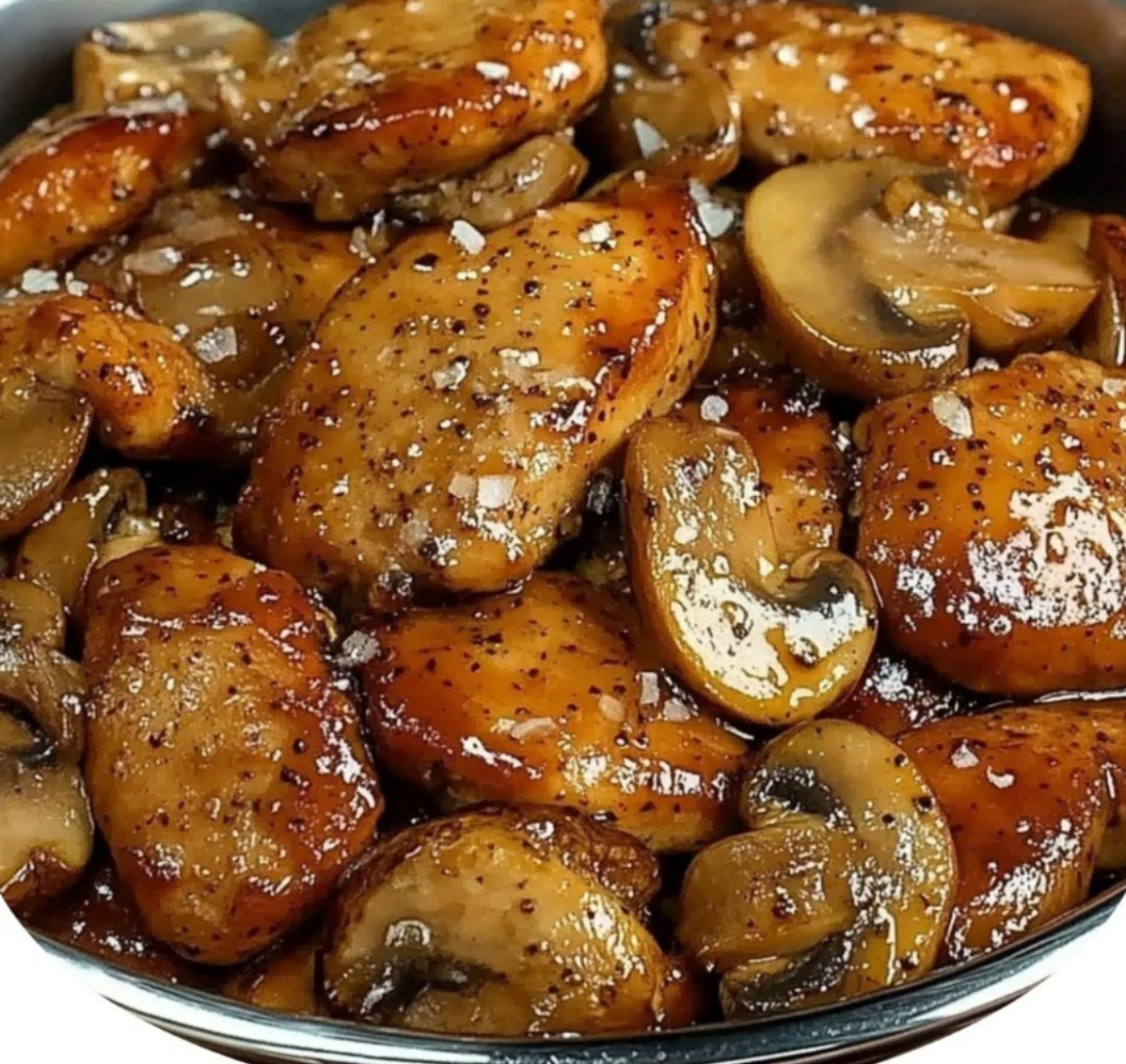 Black Pepper Chicken with Mushrooms 1