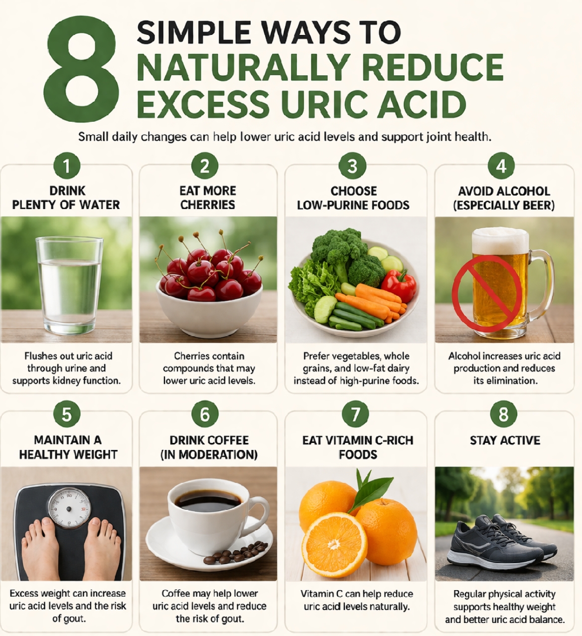 8 Simple Ways to Naturally Reduce Excess Uric Acid 1