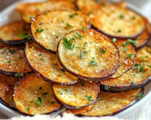 Crispy Keto Eggplant Chips 1