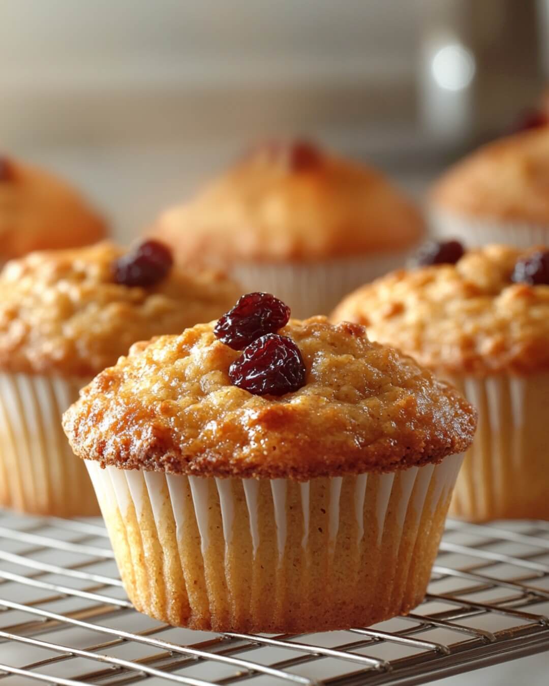 Cranberry oatmeal muffins 1