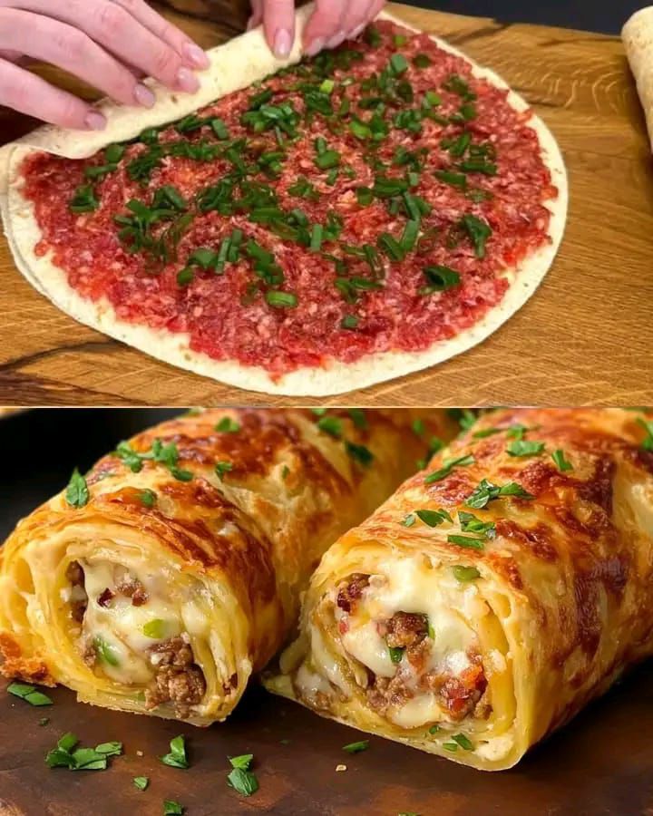 Savory Beef and Cheese Rolls 1