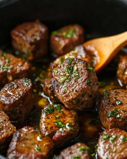 Air Fryer Garlic Butter Steak Bites recipe 1