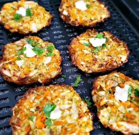 AIR FRYER CABBAGE FRITTERS 1