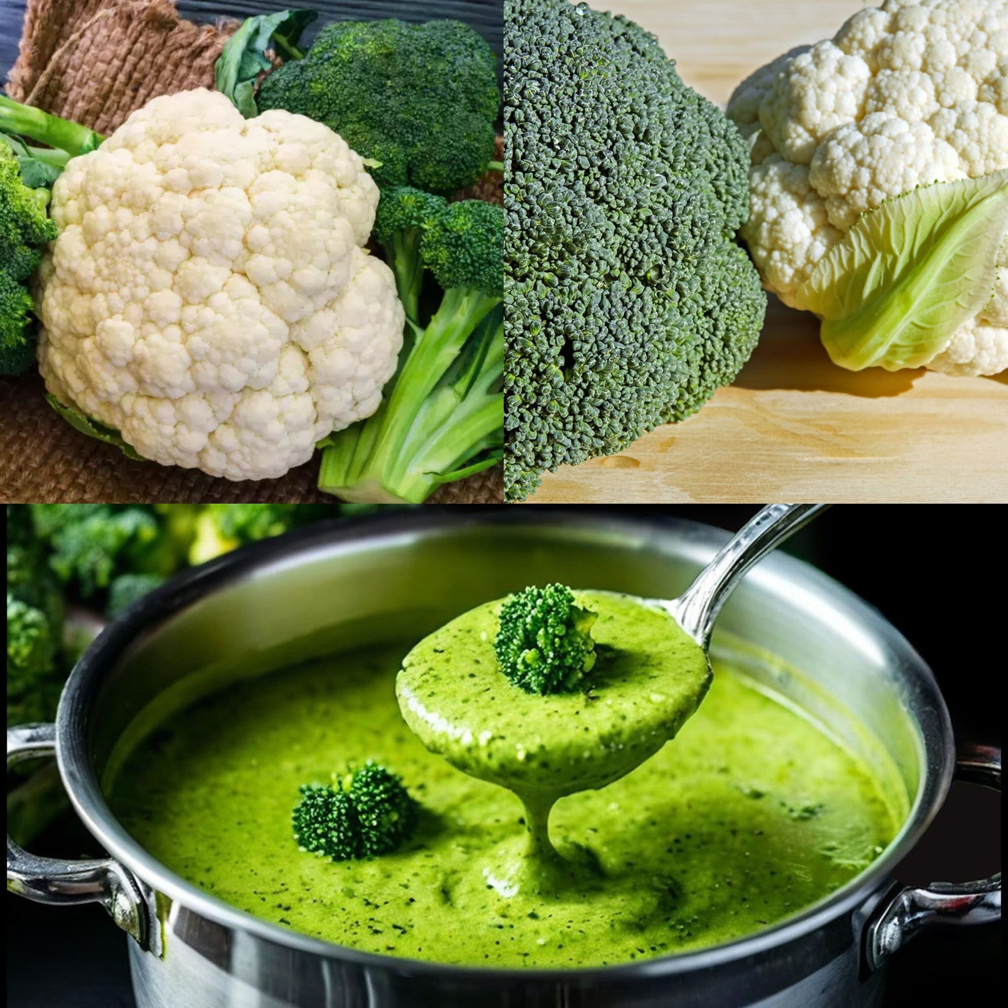broccoli and cauliflower soup 1