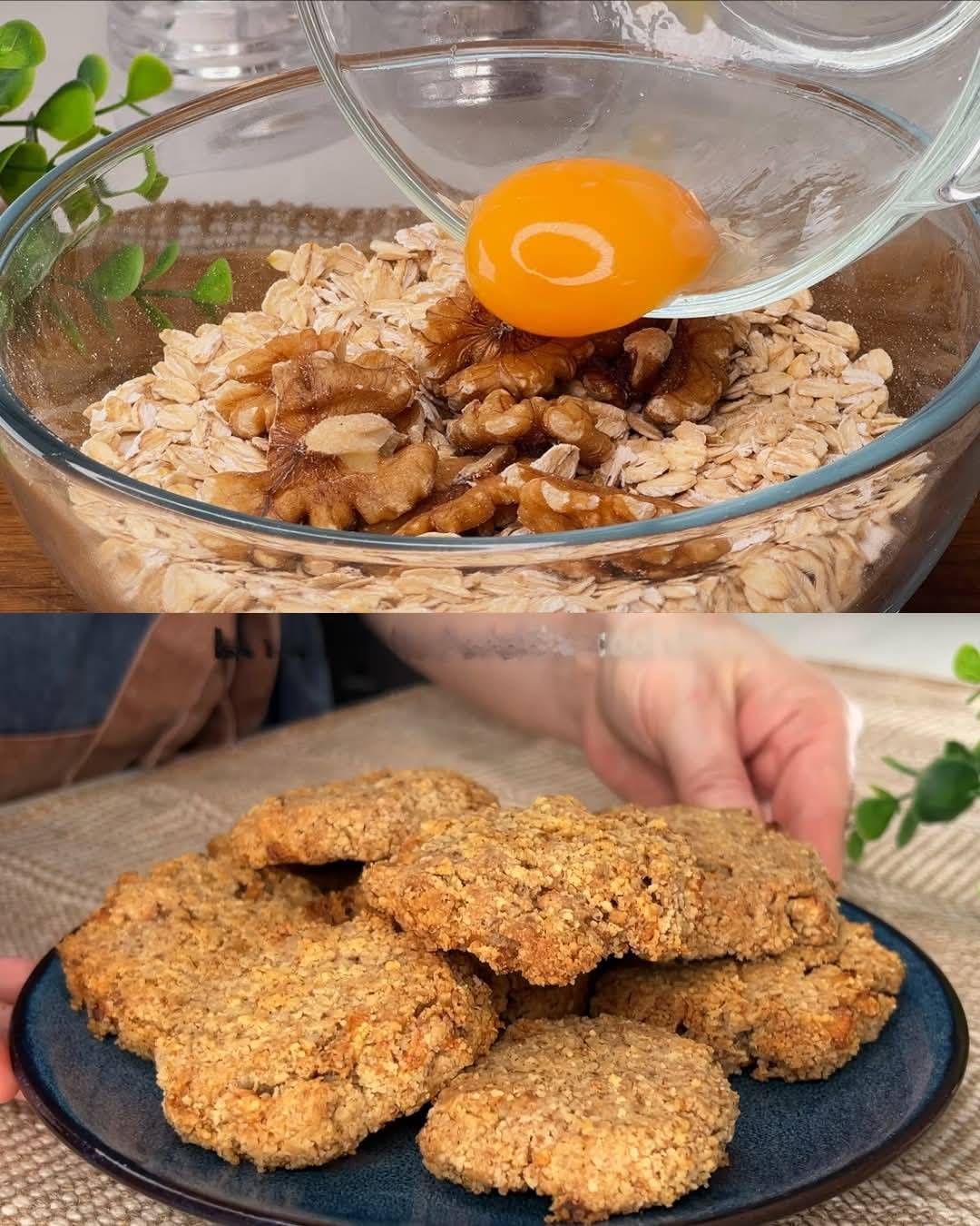 Healthy Oatmeal and Walnut Cookies Recipe 1 Healthy Oatmeal and Walnut Cookies Recipe
