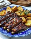 Barbecue Ribs with Roasted Potatoes recipe 1
