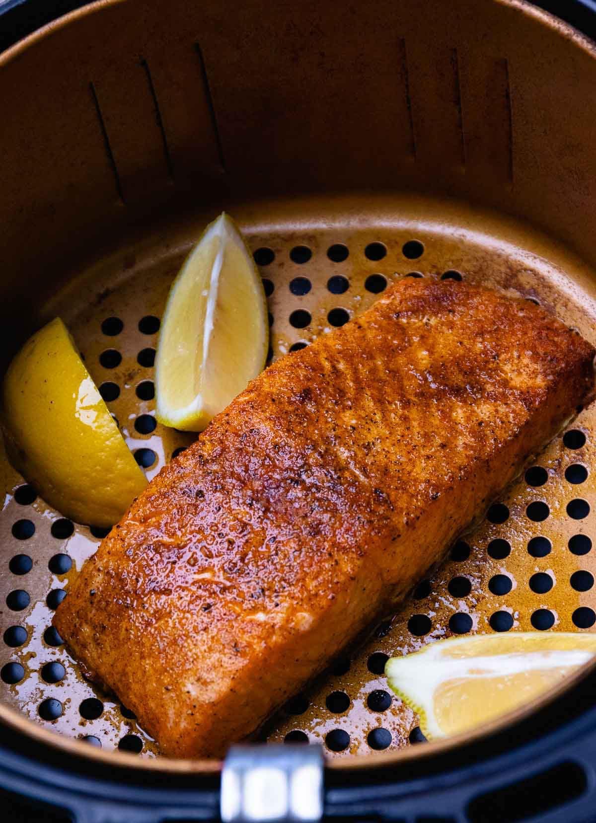 BEST salmon in the air fryer 1