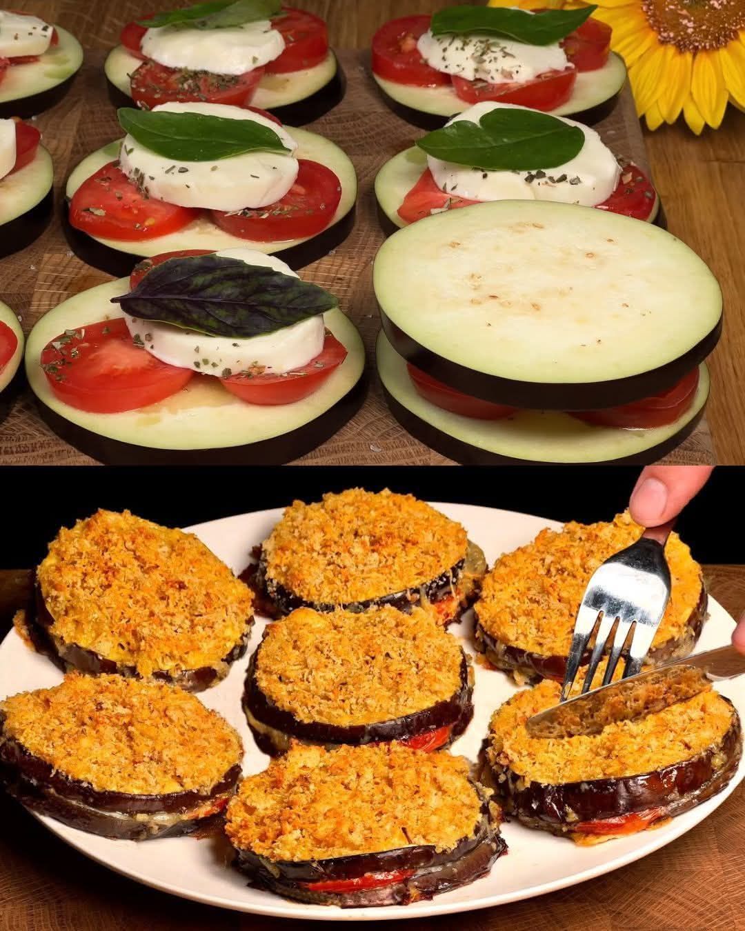 Eggplant and Cheese Bake with Homemade Ranch Sauce 1 Eggplant and Cheese Bake with Homemade Ranch Sauce