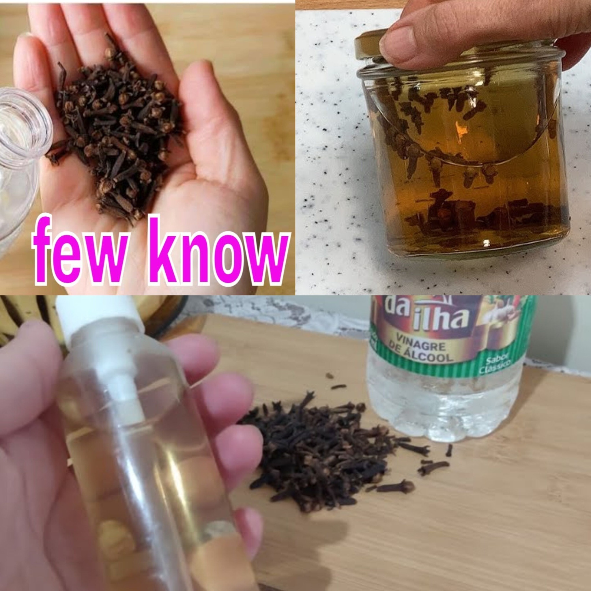 Use vinegar and cloves together 1