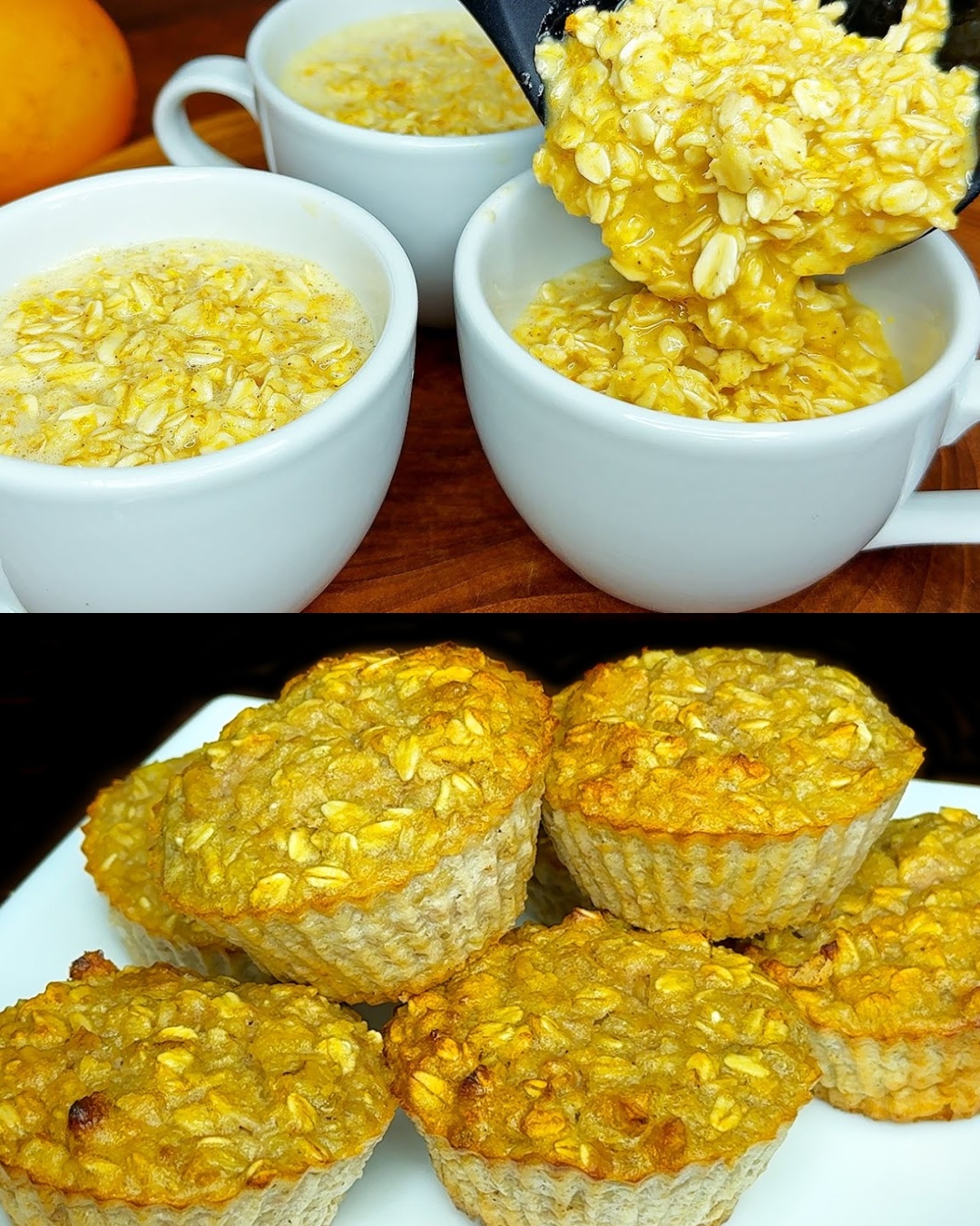 Oatmeal cake with orange and cinnamon 1 Oatmeal cake with orange and cinnamon