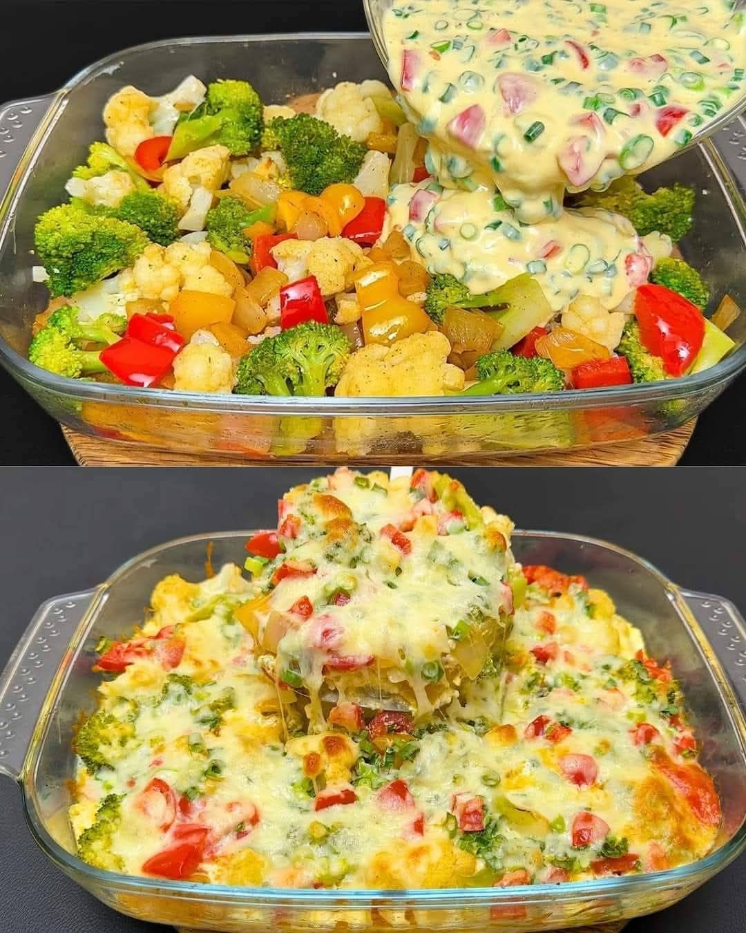Delicious Broccoli and Cauliflower Bake 1 Delicious Broccoli and Cauliflower Bake
