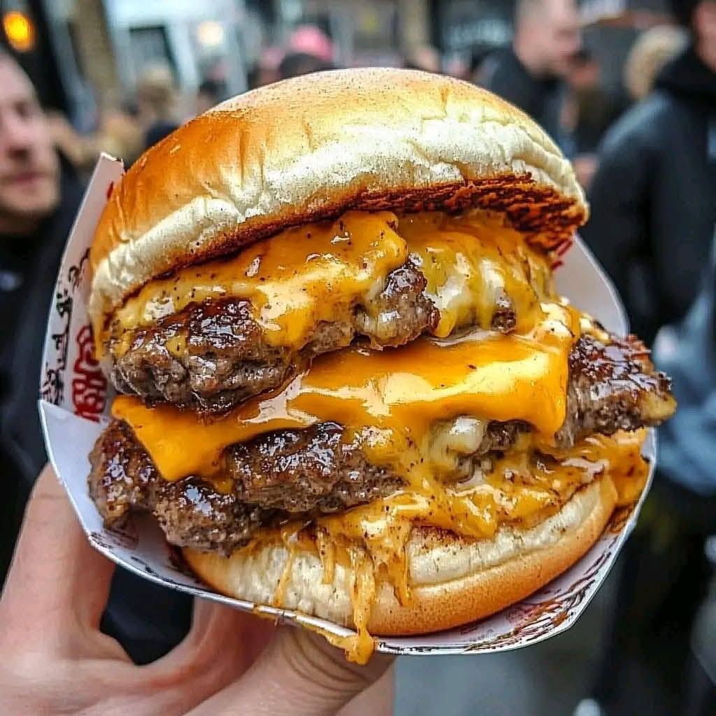 Ultimate Cheesy Bacon Double Smash Burger (Carnivore Style) 1