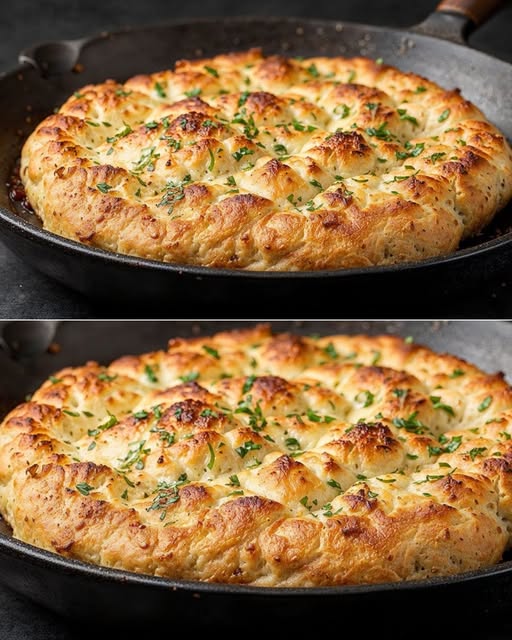 No-Oven Stovetop Caramelized Onion Pull-Apart Bread 1 No-Oven Stovetop Caramelized Onion Pull-Apart Bread