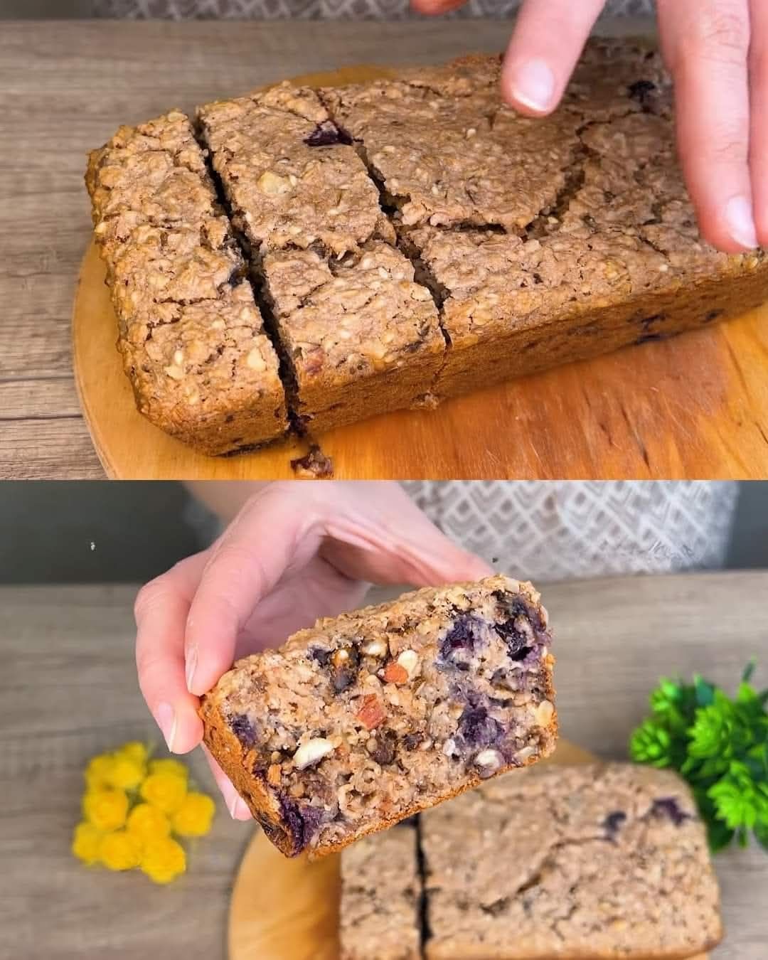 Nut and Berry Oatmeal Breakfast Bake 1 Nut and Berry Oatmeal Breakfast Bake