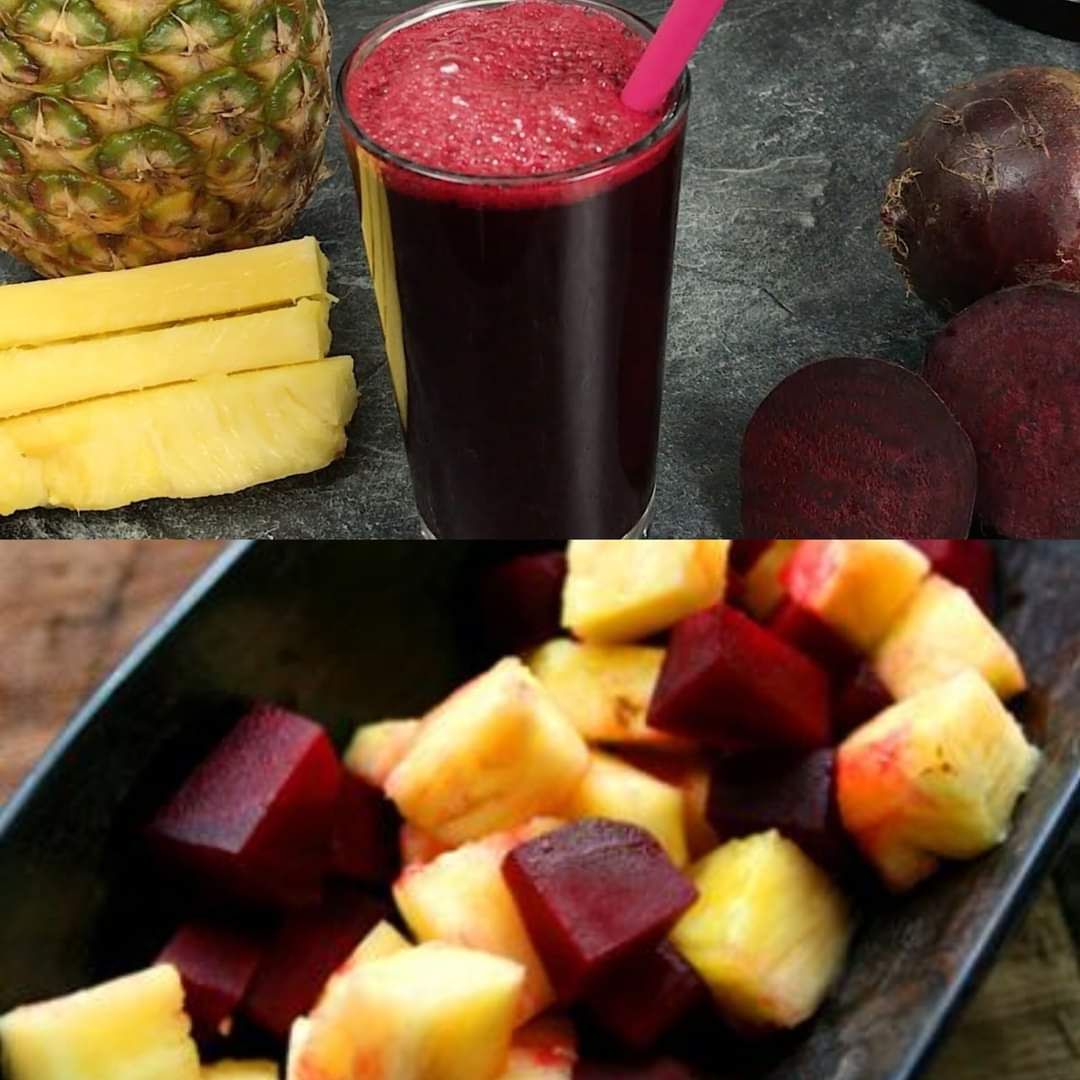 How to Make Beetroot Pineapple Juice 1