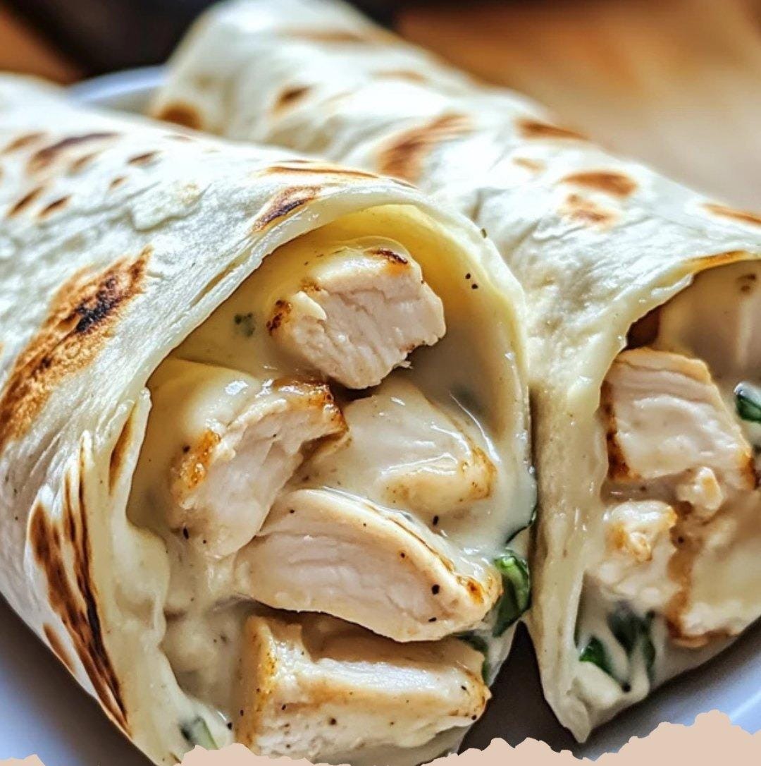 Chicken Alfredo Wraps 1