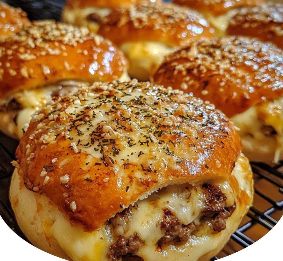 Garlic Parmesan Cheeseburger Bombs 1
