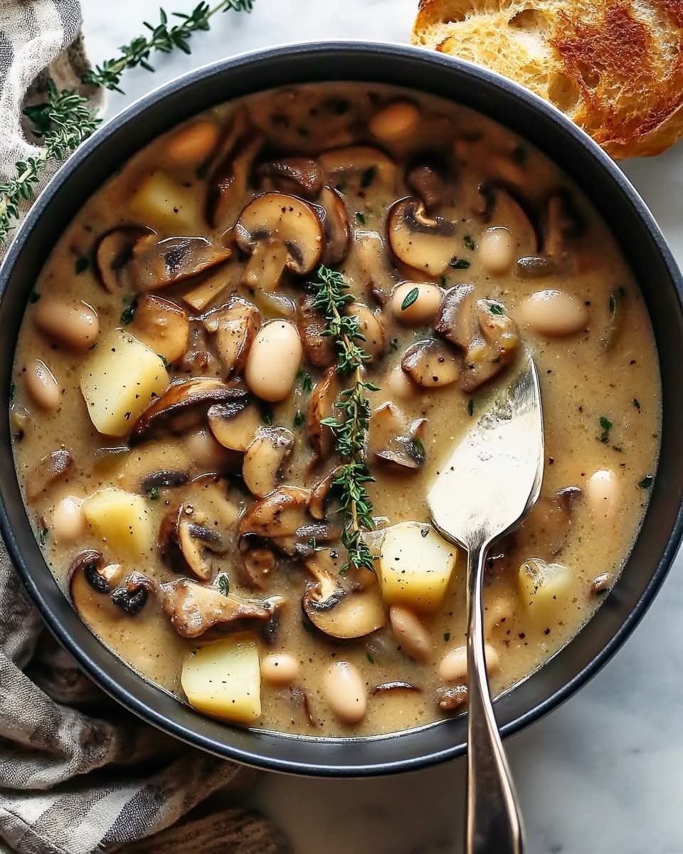 Creamy White Bean Mushroom Stew 1