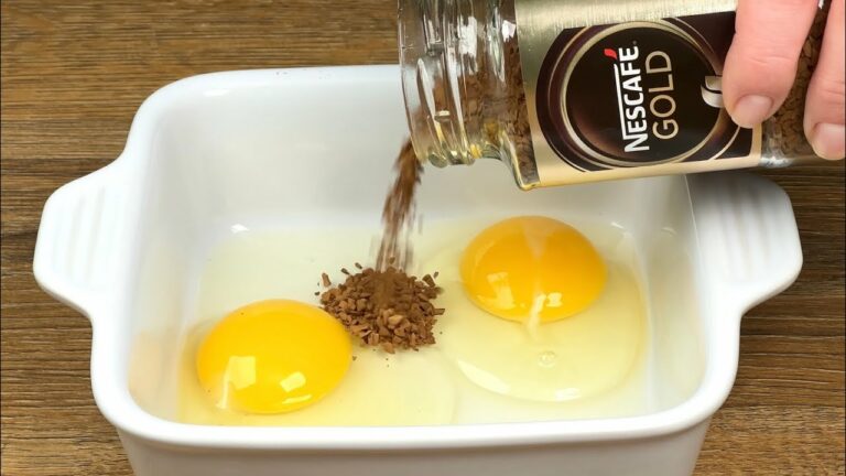 Whisk 2 Eggs with Coffee 1