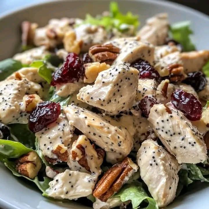 Cranberry Pecan Chicken Salad with Poppy Seed Dressing 1