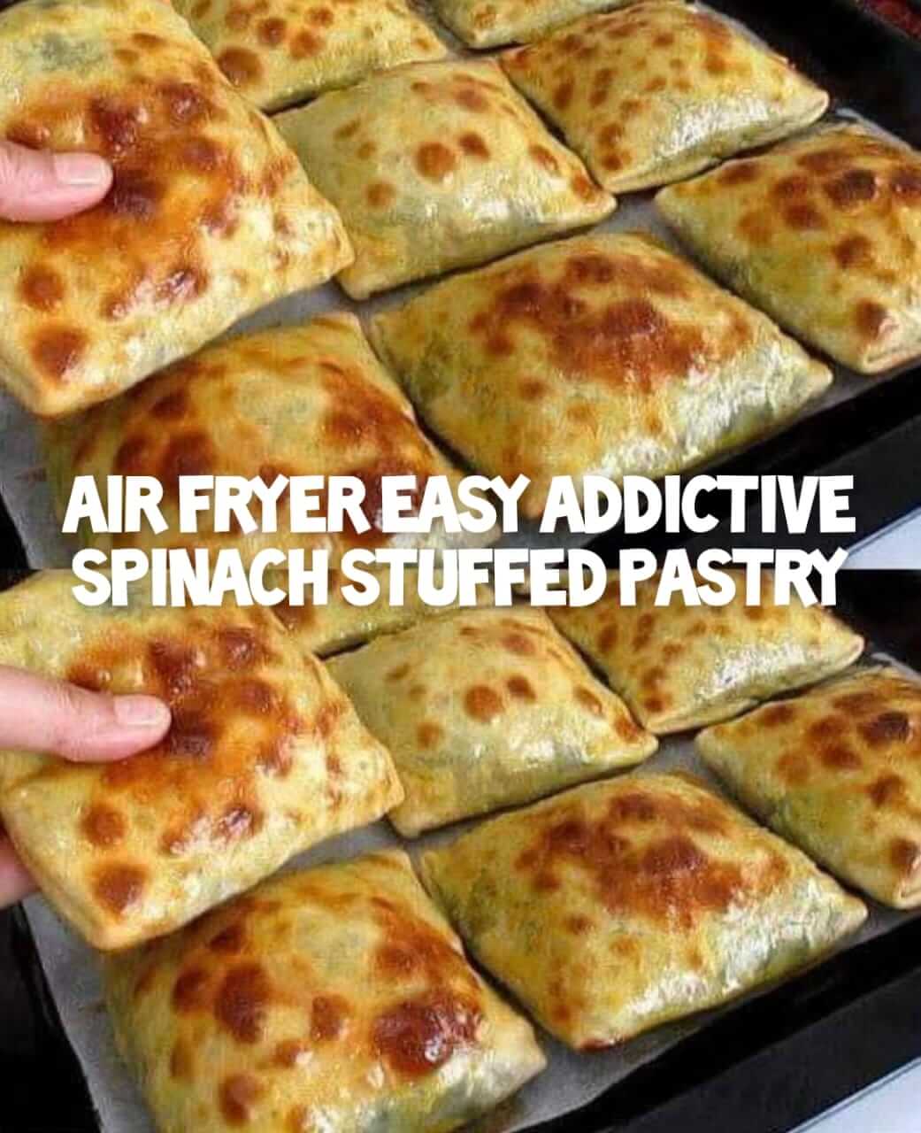 Air Fryer Easy Addictive Spinach Stuffed Pastry 1