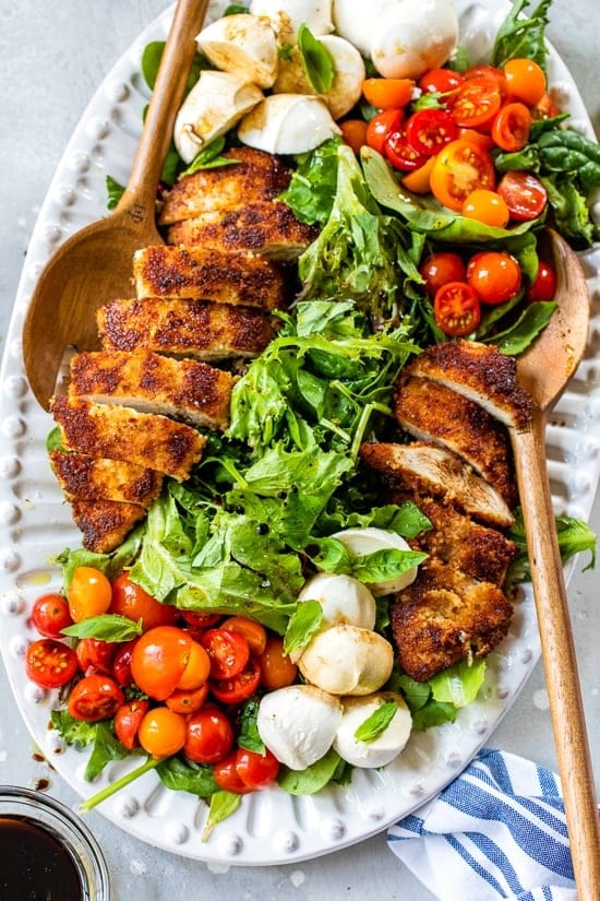 Chicken Cutlet Caprese Salad 1