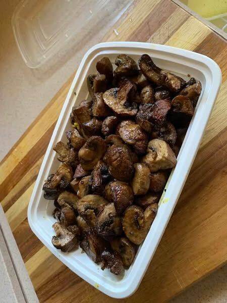 Air fried baby bella mushrooms 1