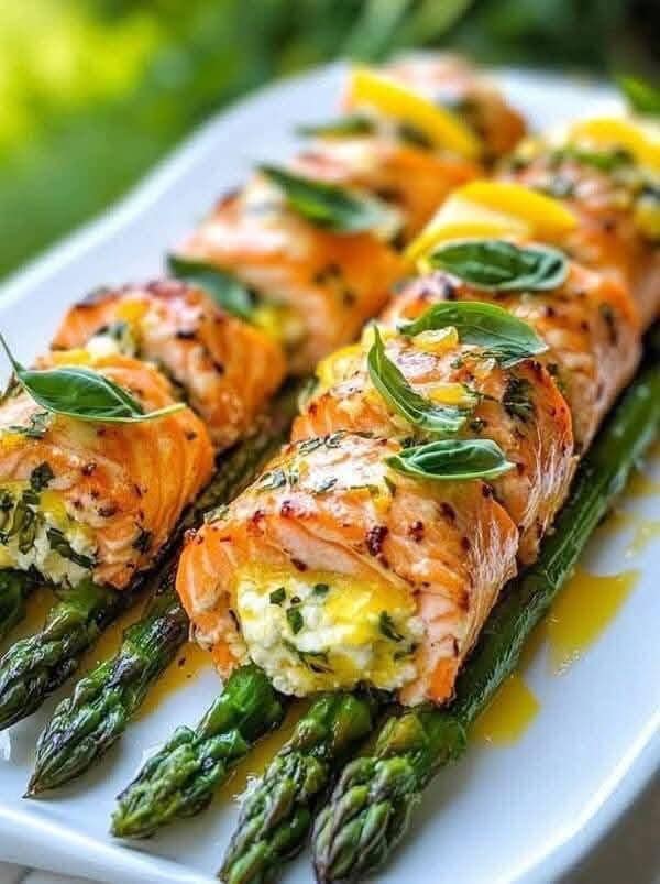 Lemon Basil Salmon Rolls 1