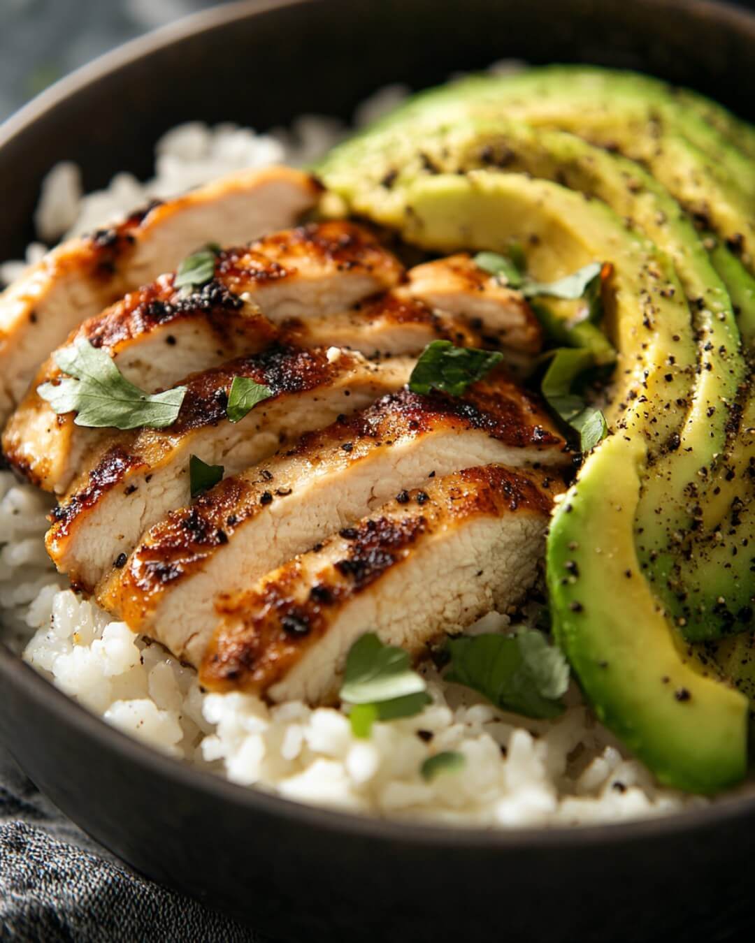 Grilled Chicken and Avocado Rice Bowl 1