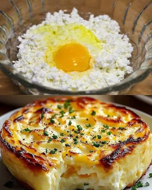 Baked Cottage Cheese Eggs 1