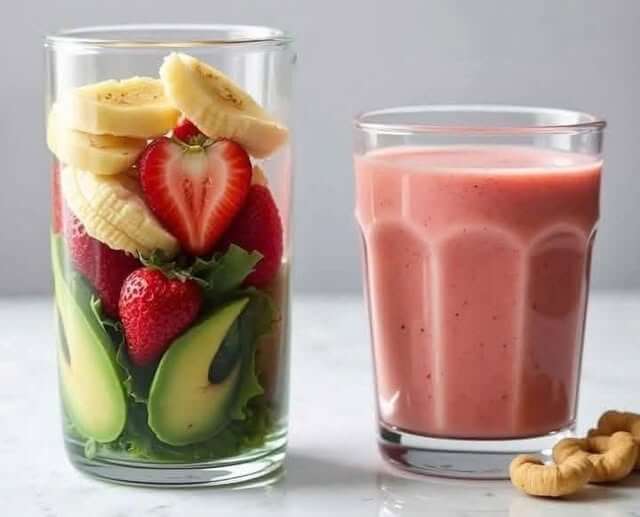 Strawberry Banana Smoothie Recipe 1
