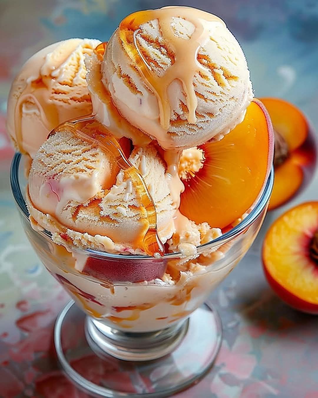 Gourmet Peach Ice Cream 1