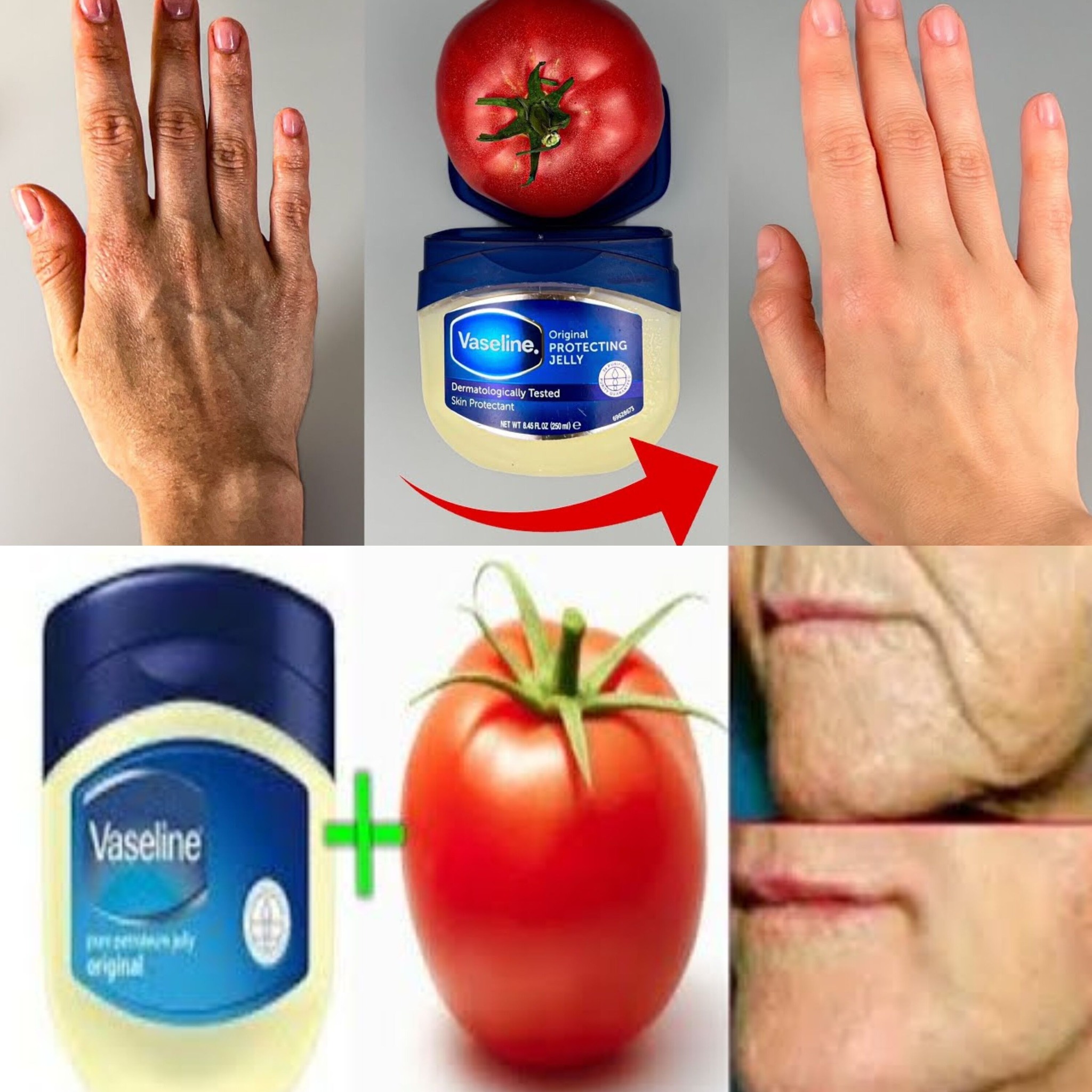 How to Use Vaseline and Tomato to Soften and Remove Wrinkles from Your Hands 5