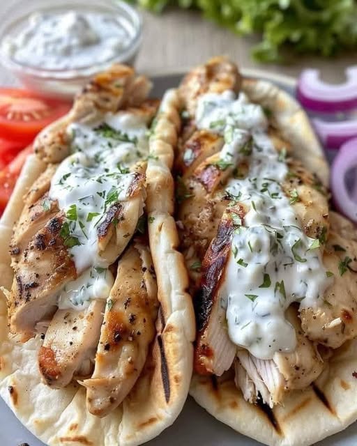Greek Chicken Gyros 1