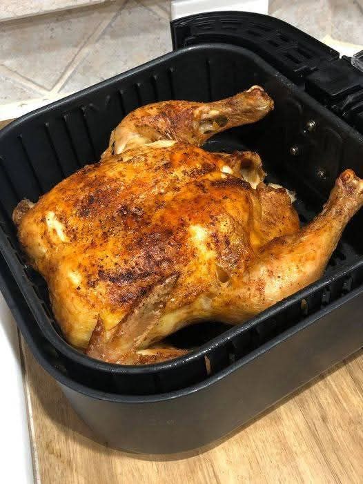 Air fryer rotisserie chicken 1