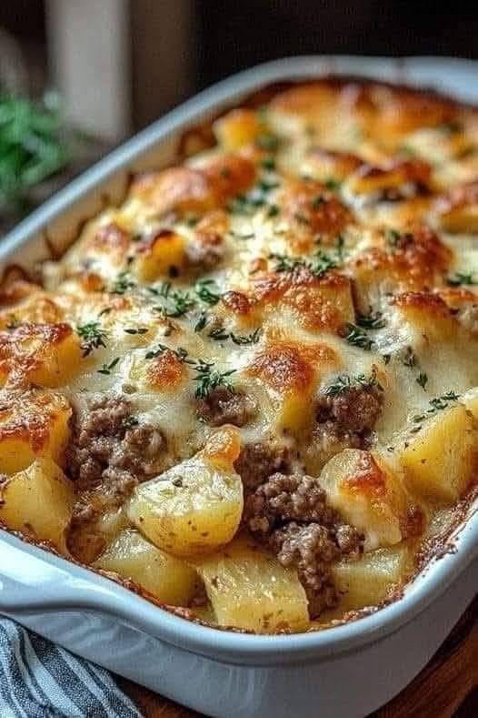 Twice-Baked Potatoes with Meat and Cheese 1