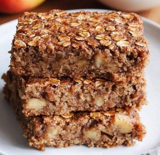 Healthy Breakfast Oatmeal Apple Cake Flourless 1