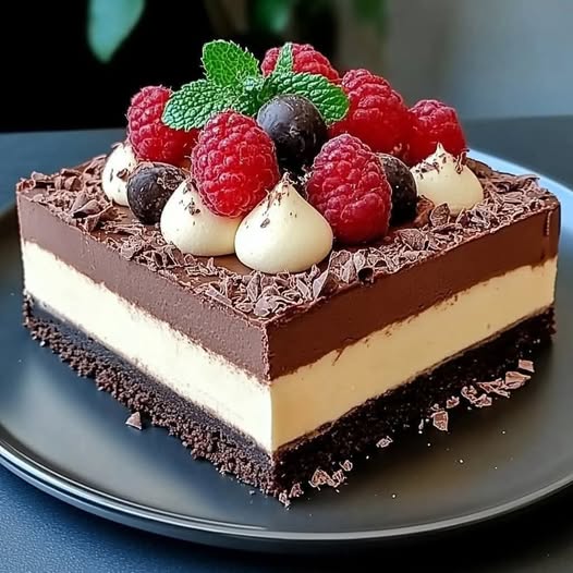 Triple Chocolate Mousse Cake 1