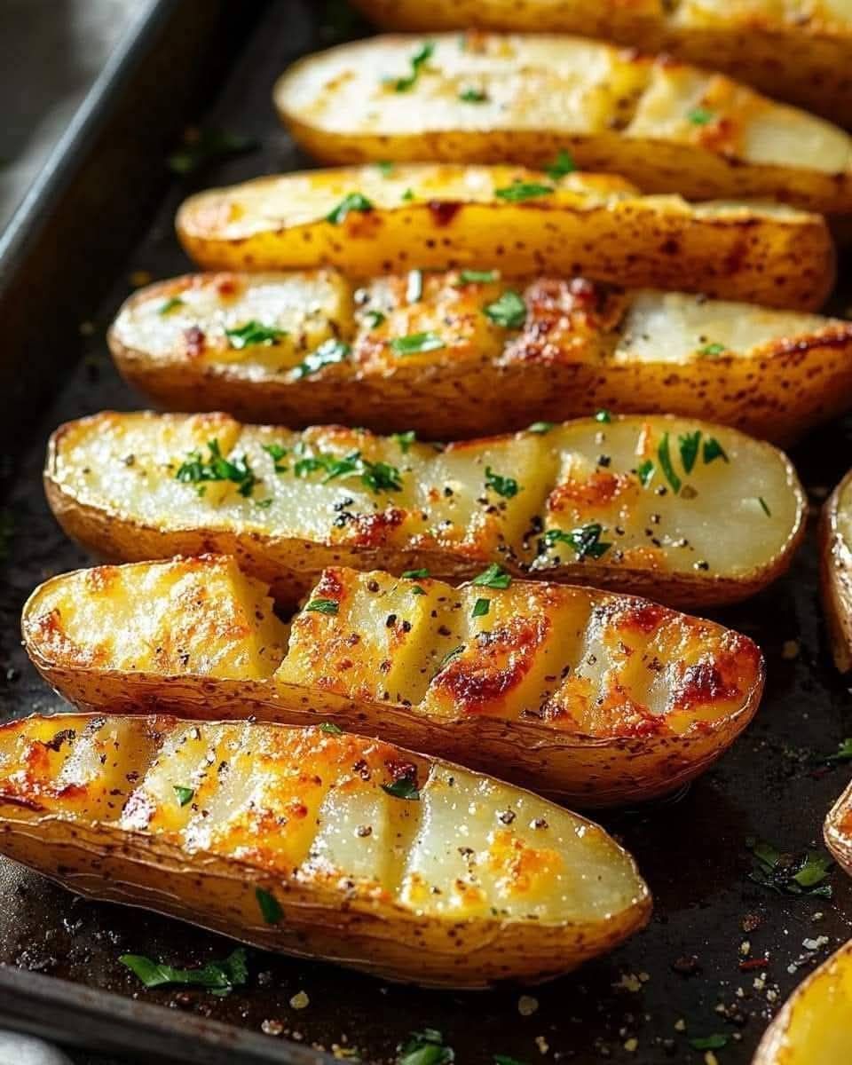 BEST EASY SHEET PAN SCORED POTATOES 1