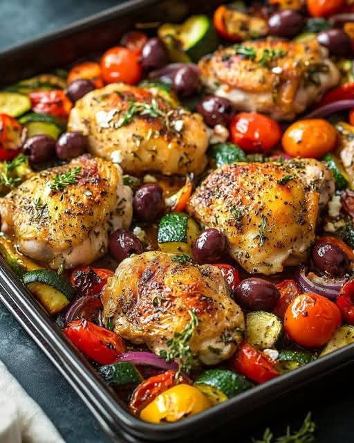 Mediterranean Sheet Pan Chicken 1