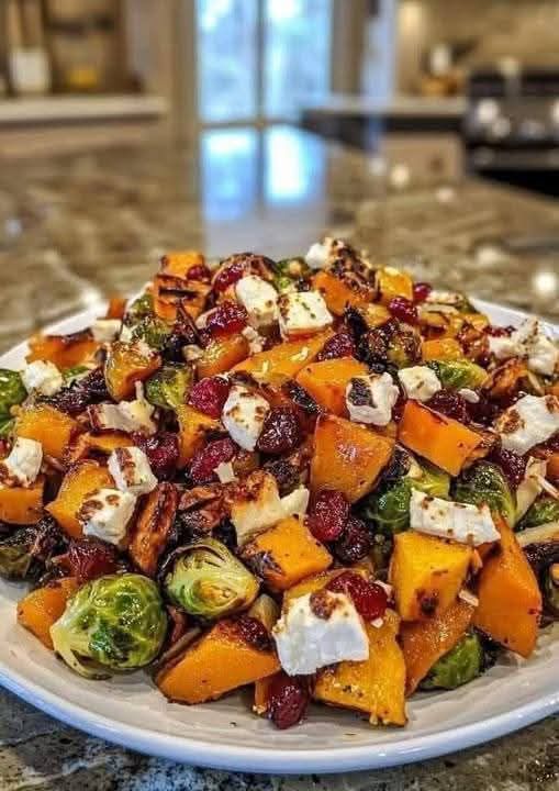 Cranberry-Glazed Roasted Butternut Squash 1
