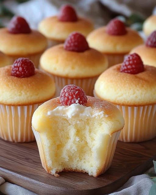 Fluffy Japanese Cotton Cheesecake Cupcakes 1