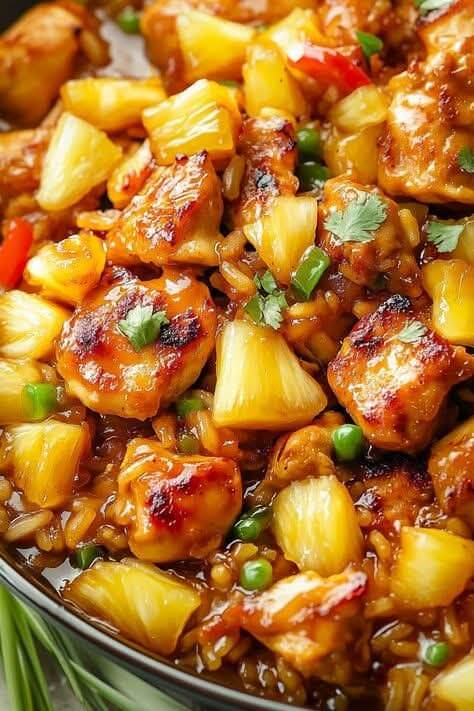 Pineapple Chicken and Rice 1