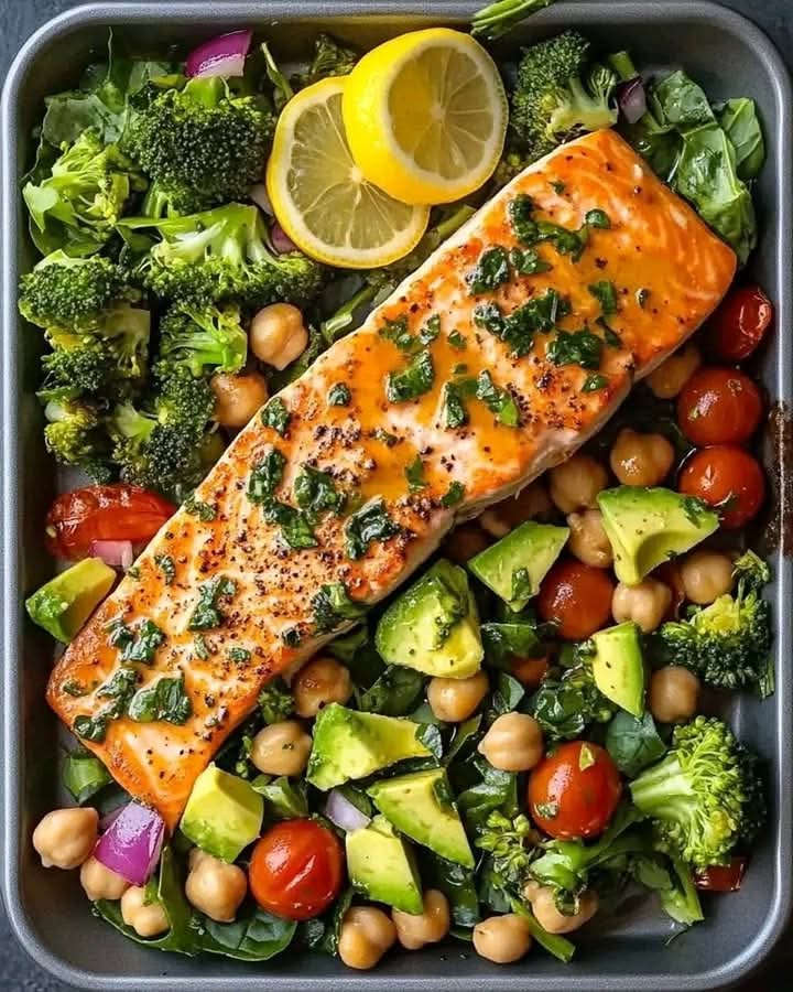 Deliciously Crafted Roasted Salmon Salad 1