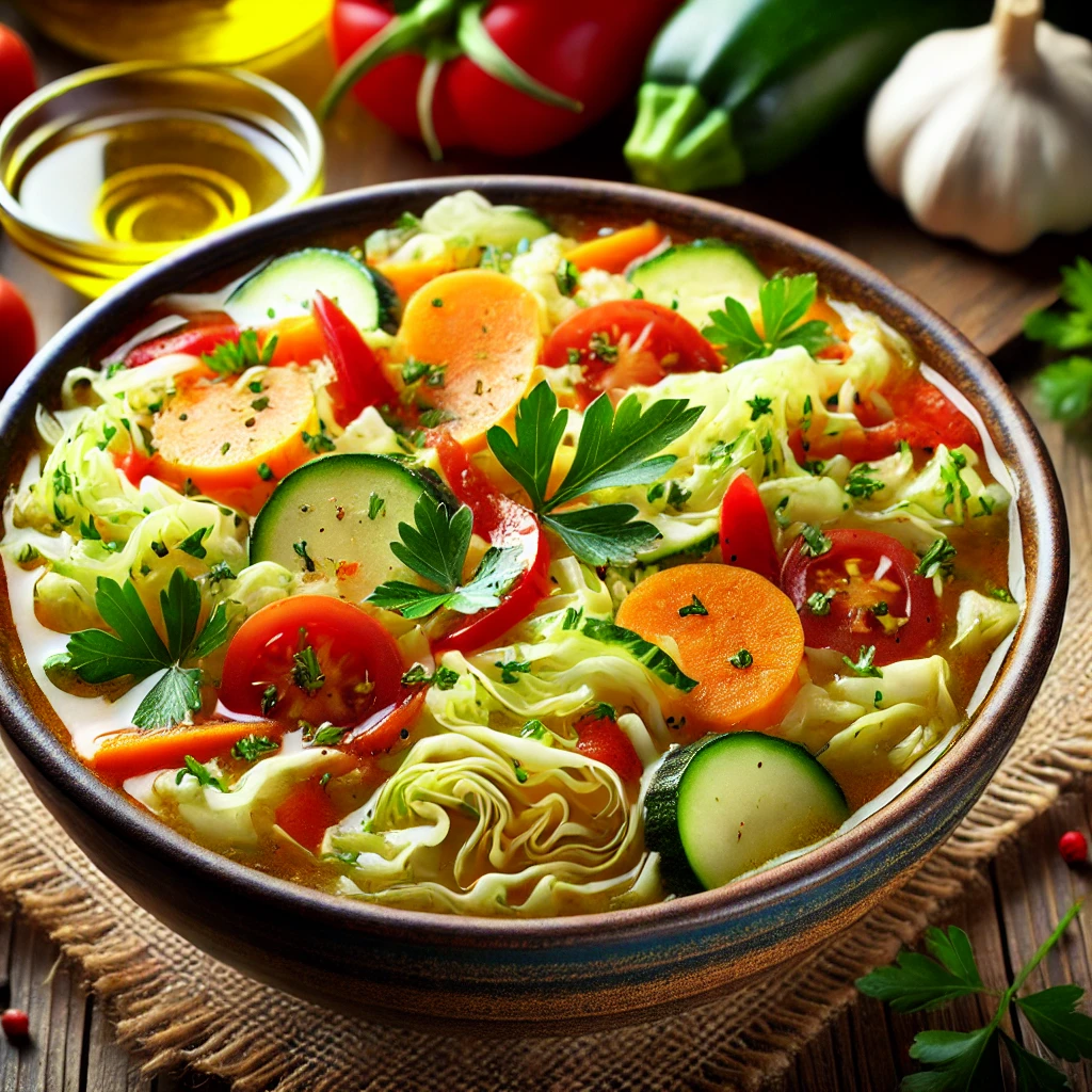 Mediterranean-Style Cabbage Fat-Burning Soup 1