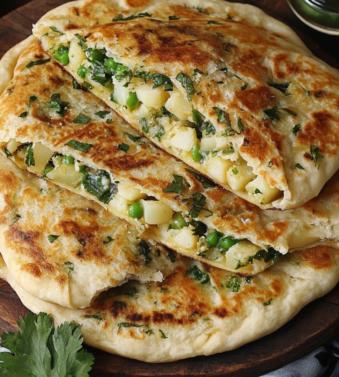 Potato Stuffed Flatbread 1