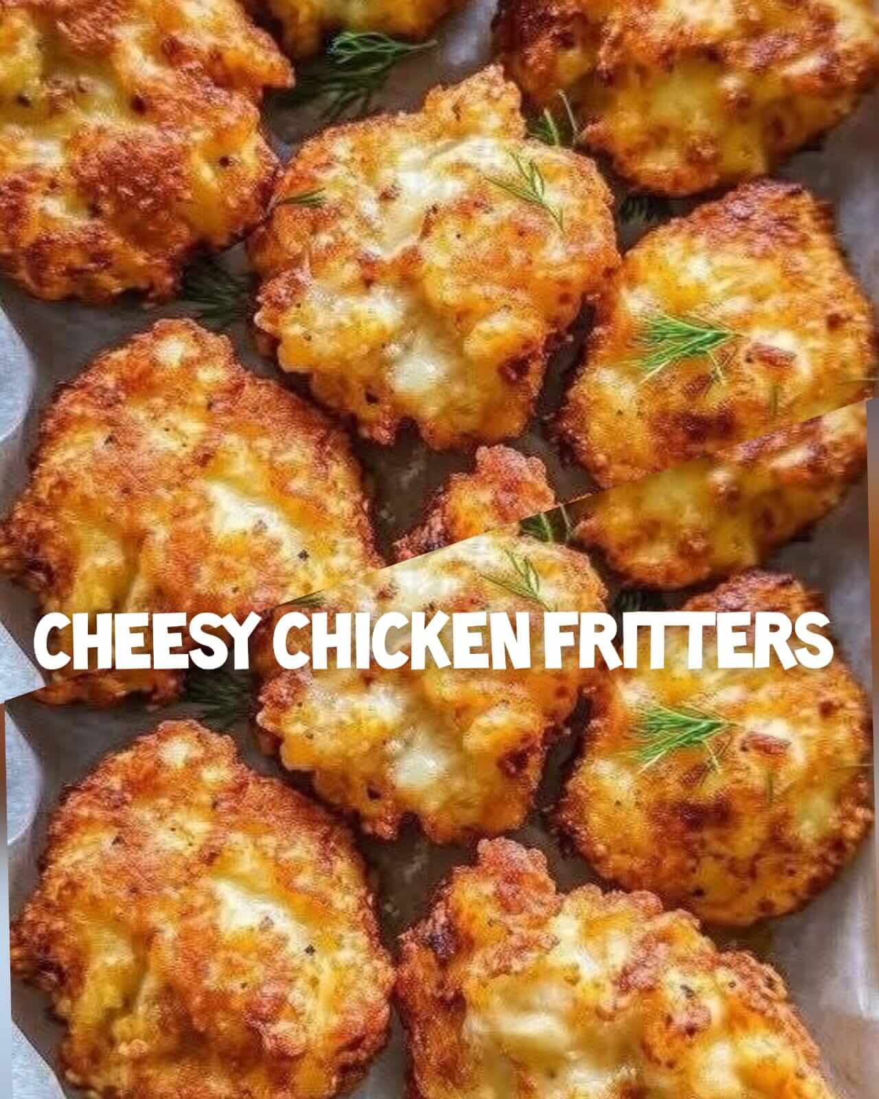 Cheesy Chicken Fritters (Low-Carb & Crispy!) 1