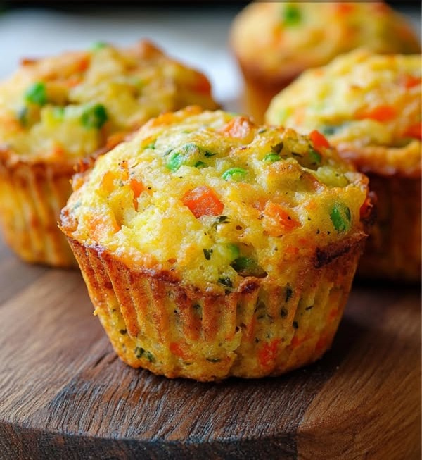 Clean Eating Savory Vegetable Muffins 1