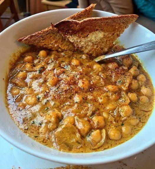 vegan Coconut miso chickpea soup 1